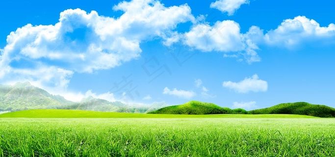 蓝天白云草地图片 蓝天白云草地图片