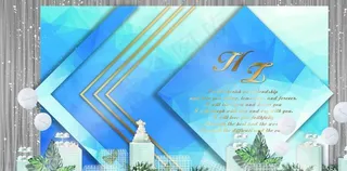 蒂芙尼蓝婚礼图片