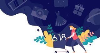 扁平化 电商 购物节 创意 插图片