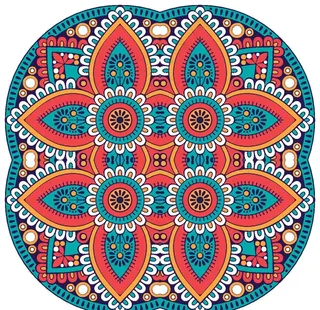 曼陀罗花纹图片