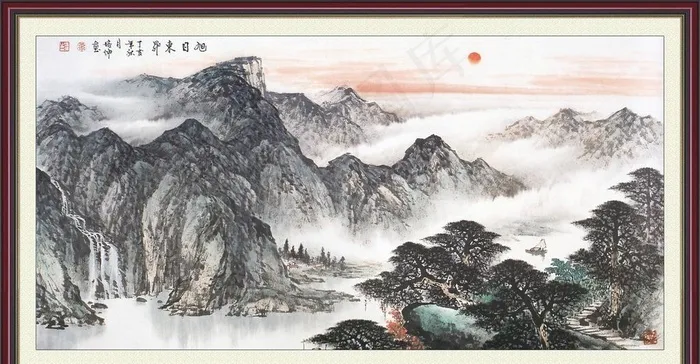 旭日东升图片