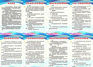 食品安全管理规章制度图片