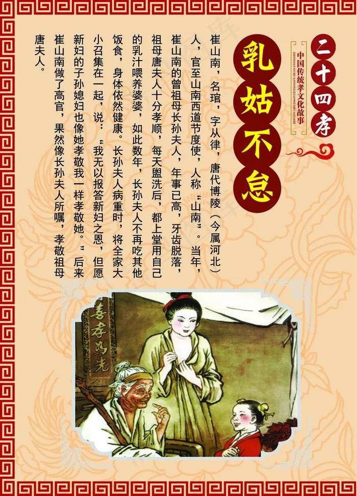 24孝图图片psd模版下载