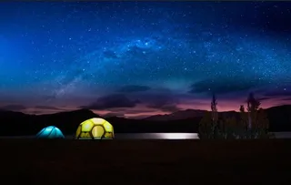 夜空 野外 旅行 露营 星空图片