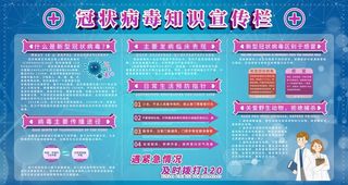新冠病毒宣传栏图片