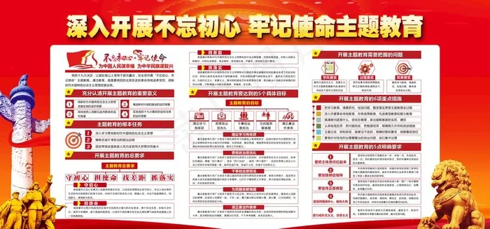 2019不忘初心牢记使命展板图片(7087X3543(DPI:300))psd模版下载