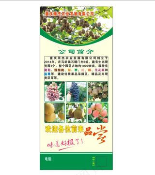 农业公司展架图片