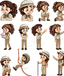 矢量人物素材图片