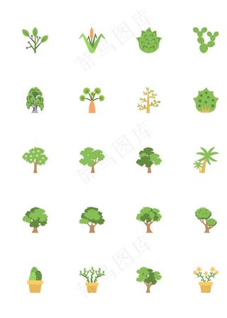 树苗盆栽小图标图片