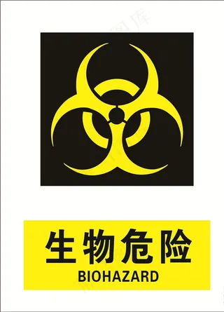 生物危险警示标志图片