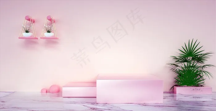 清新展台图片