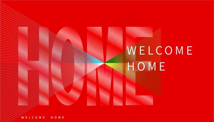 红色创意地产图片