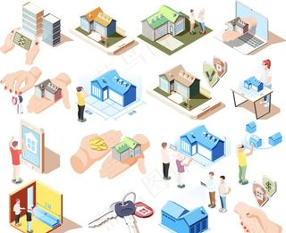 2.5D独栋建筑图片