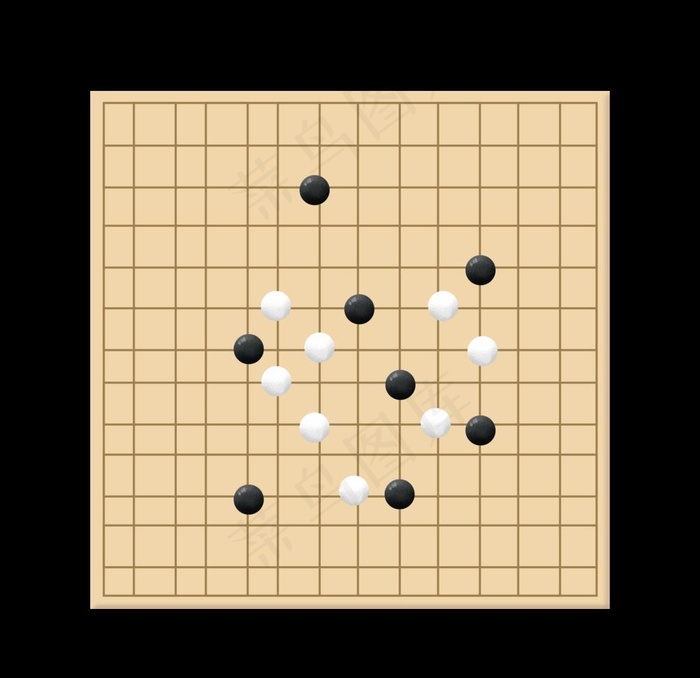 五子棋盘图片psd模版下载