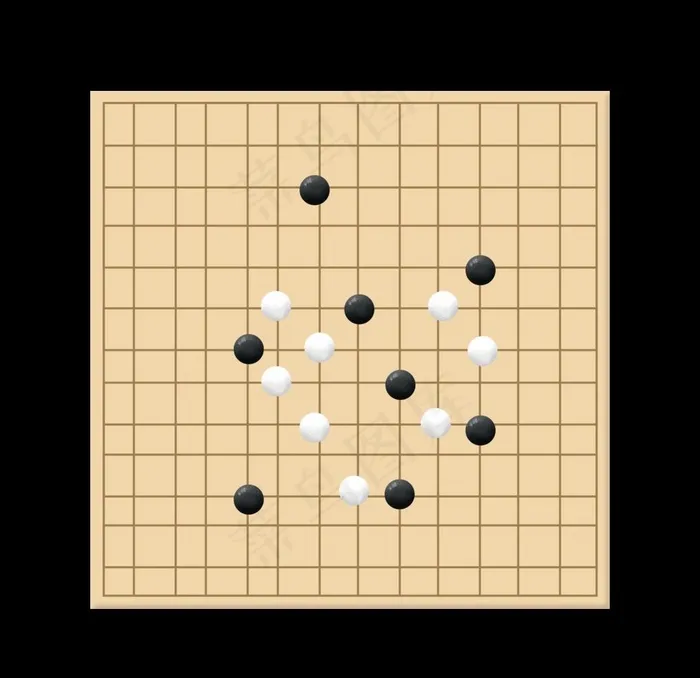 五子棋盘图片psd模版下载