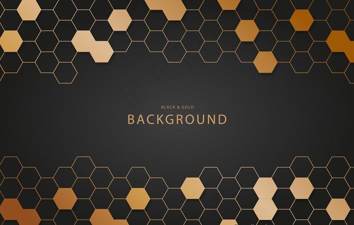 黑色金色背景图片