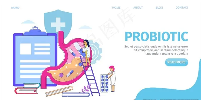 医疗背景图片ai矢量模版下载