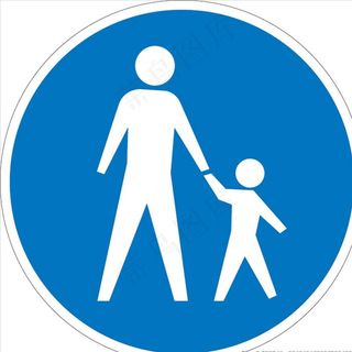交通图标系列  人行道指示 图图片