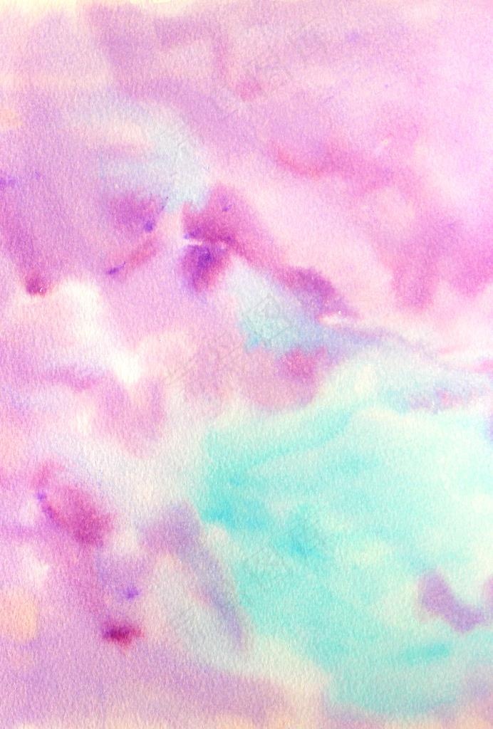 淡蓝色调水彩肌理图片