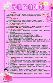 孕期保健知识图片