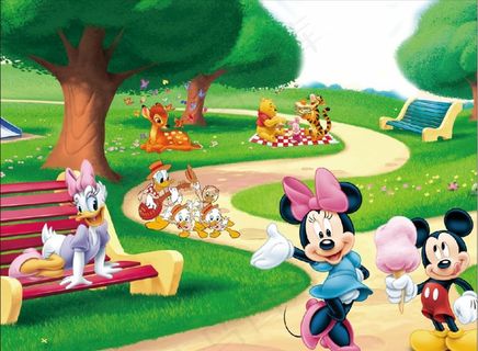 卡通米老鼠背景图片