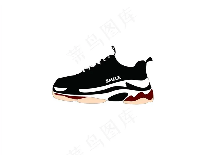 运动鞋图片cdr矢量模版下载