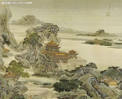 清 袁耀 九成宫图图片 清 袁耀 九成宫图图片