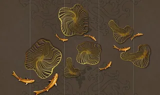 新中式背景墙图片