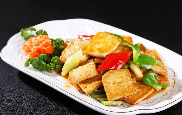 大盘煎豆腐图片