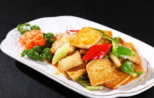 大盘煎豆腐图片 大盘煎豆腐图片