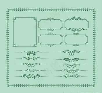 欧式花纹边框图片