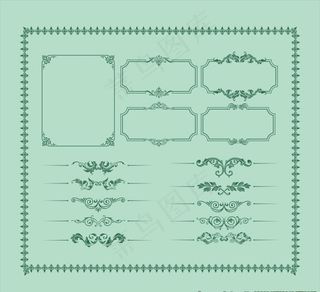 欧式花纹边框图片