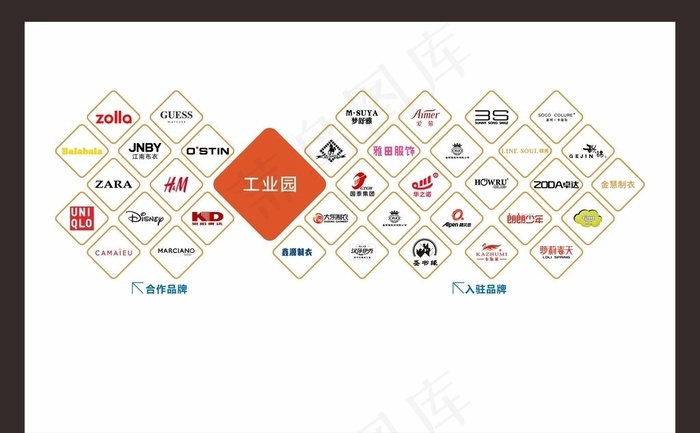 品牌logo形象墙图片