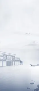 中式地产背景图片