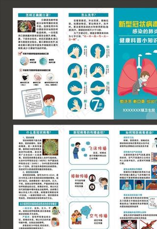 新冠肺炎宣传单图片