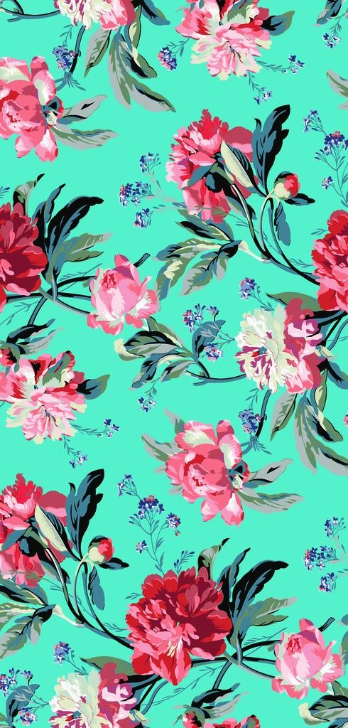 手绘花大朵牡丹玫瑰图片