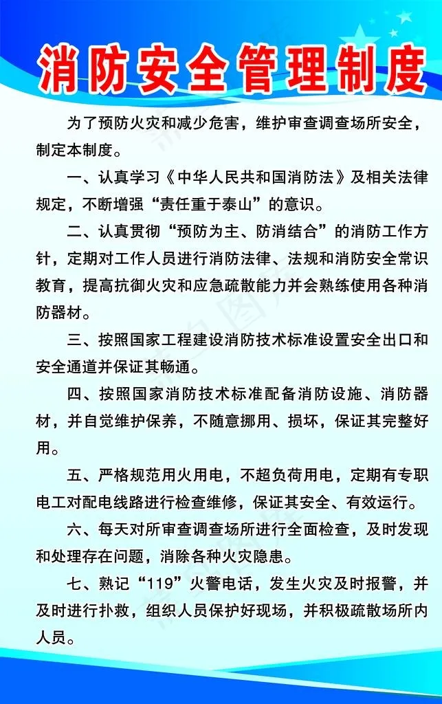 消防安全管理制度图片