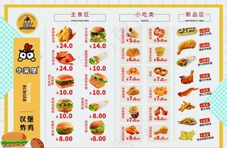 肯德基点餐牌图片