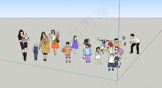 小孩子Sketchup模型图片