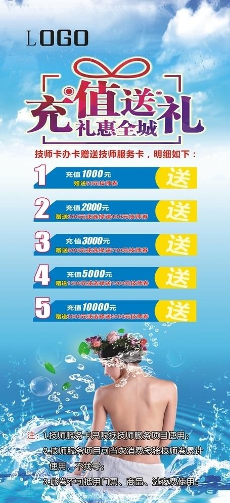 充值展架图片cdr矢量模版下载