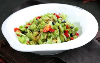 豆豉青椒炒苦瓜图片