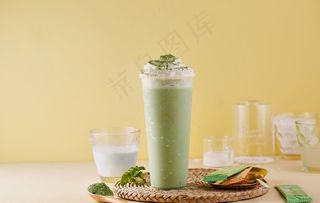 抹茶奶盖 抹茶奶茶图片