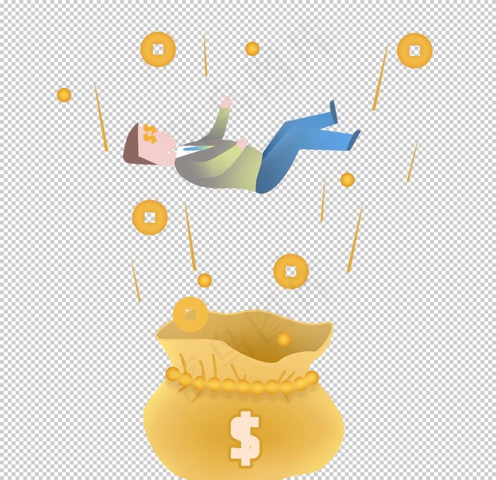 金钱欲望坠落沦陷图片