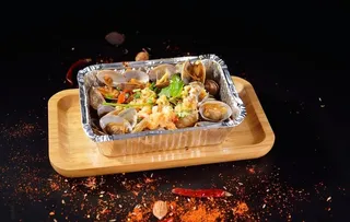 香辣锡纸花蛤图片