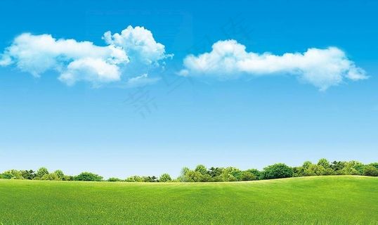 蓝天白云草原背景图图片 蓝天白云草原背景图图片