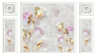 花卉背景墙图片