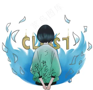 手绘动漫卡通女头图片