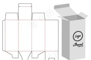 纸质包装盒刀模设计图图片