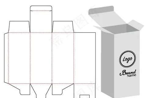 纸质包装盒刀模设计图图片 纸质包装盒刀模设计图图片