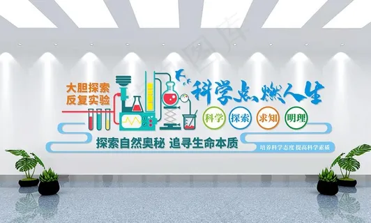 科学文化墙图片